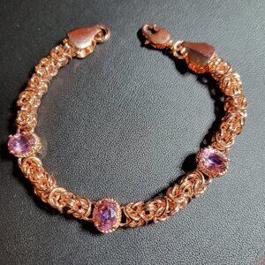 JTV Timna Mystic Quartz Copper Bracelet Size 8